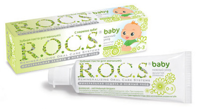 ROCS Зубная паста для младенцев Душистая Ромашка, 45 г