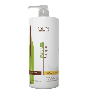 OLLIN Basic Line Шампунь для сияния и блеска волос с аргановым маслом, 750 мл
