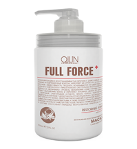 OLLIN Full Force Интенсивная восстанавливающая маска для сухих и поврежденных волос, с маслом кокоса, 650 мл