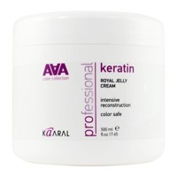 Kaaral AAA Keratin Royal Jelly Cream Питательная крем-маска для восстановления окрашенных и химически обработанных волос, 500 мл