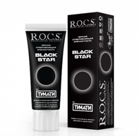 ROCS Зубная паста Black Star черная отбеливающая, 74г