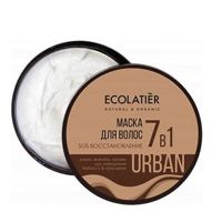 ECOLATIER URBAN Маска для волос SOS Восстанавливающая 7в1 Какао & Жожоба, 380 мл