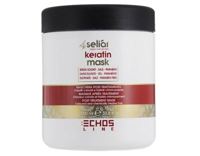 "ECHOS LINE" KERATIN MASK Восстанавливающая маска с маслом Аргании и кератином, 1000 мл
