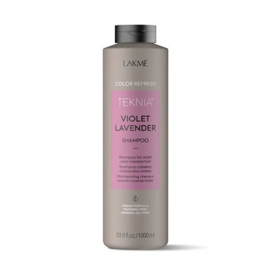 LAKME Teknia Refresh Violet Lavender Шампунь для обновления цвета фиолетовых оттенков волос, 1000 мл