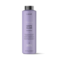 LAKME Teknia White Silver Тонирующий шампунь для нейтрализации желтого оттенка волос, 1000 мл