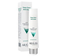 ARAVIA Professional Маска для лица очищающая с глиной и АНА-кислотами Deep Clean AHA-Mask, 100 мл