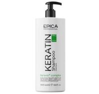 "EPICA Professional" Keratin PRO Шампунь для реконструкции и глубокого восстановления волос, 1000 мл (Эпика)