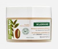 Klorane Питательная и восстанавливающая маска для волос с органическим маслом Купуасу (Клоран), 150 мл