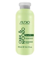 Kapous STUDIO Professional Шампунь увлажняющий для волос с маслами Авокадо и Оливы, 350 мл