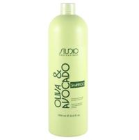 Kapous STUDIO Professional Шампунь увлажняющий для волос с маслами Авокадо и Оливы, 1000 мл