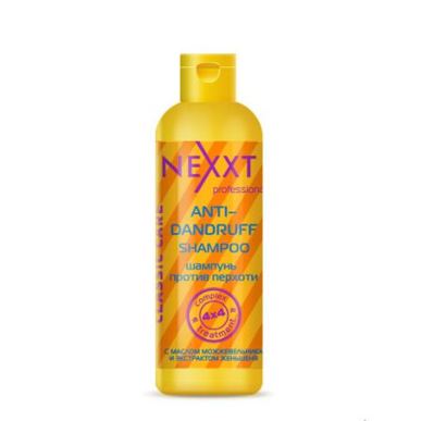 Nexxt Professional Шампунь против перхоти с маслом можжевельника и экстрактом женьшеня, 250 мл
