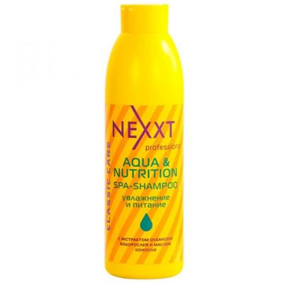 Nexxt Professional SPA SHAMPOO AQUA and NUTRITION Шампунь увлажнение и питание, 1000 мл