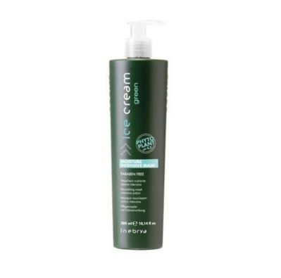 INEBRYA GREEN Маска для всех типов волос интенсивно увлажняющая с маслом ши экстр алоэ Moisture Intensive Mask, 300 мл