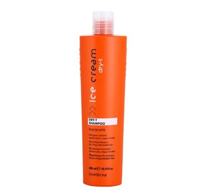 INEBRYA DRY-T Шампунь для увлажнения сухих и пористых волос питательный Shampoo, 300 мл