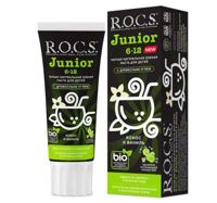 ROCS Junior BLACK Зубная паста для детей Кокос и Ваниль, 74 гр