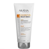 ARAVIA Professional Маска мультиактивная 5 в 1 для регенерации ослабленных волос и проблемной кожи головы Coconut Oil Multi-Mask, 200 мл