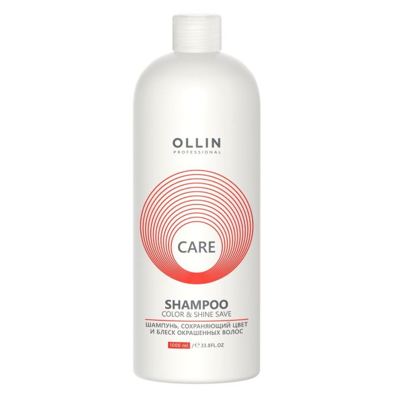 OLLIN Care Color & Shine save Шампунь для окрашенных волос, 1000 мл
