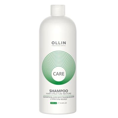 OLLIN Care Restore Шампунь для восстановления структуры волос, 1000 мл