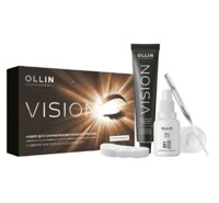 OLLIN Vision Набор для окрашивания бровей и ресниц КОРИЧНЕВЫЙ (Оллин Вижн)